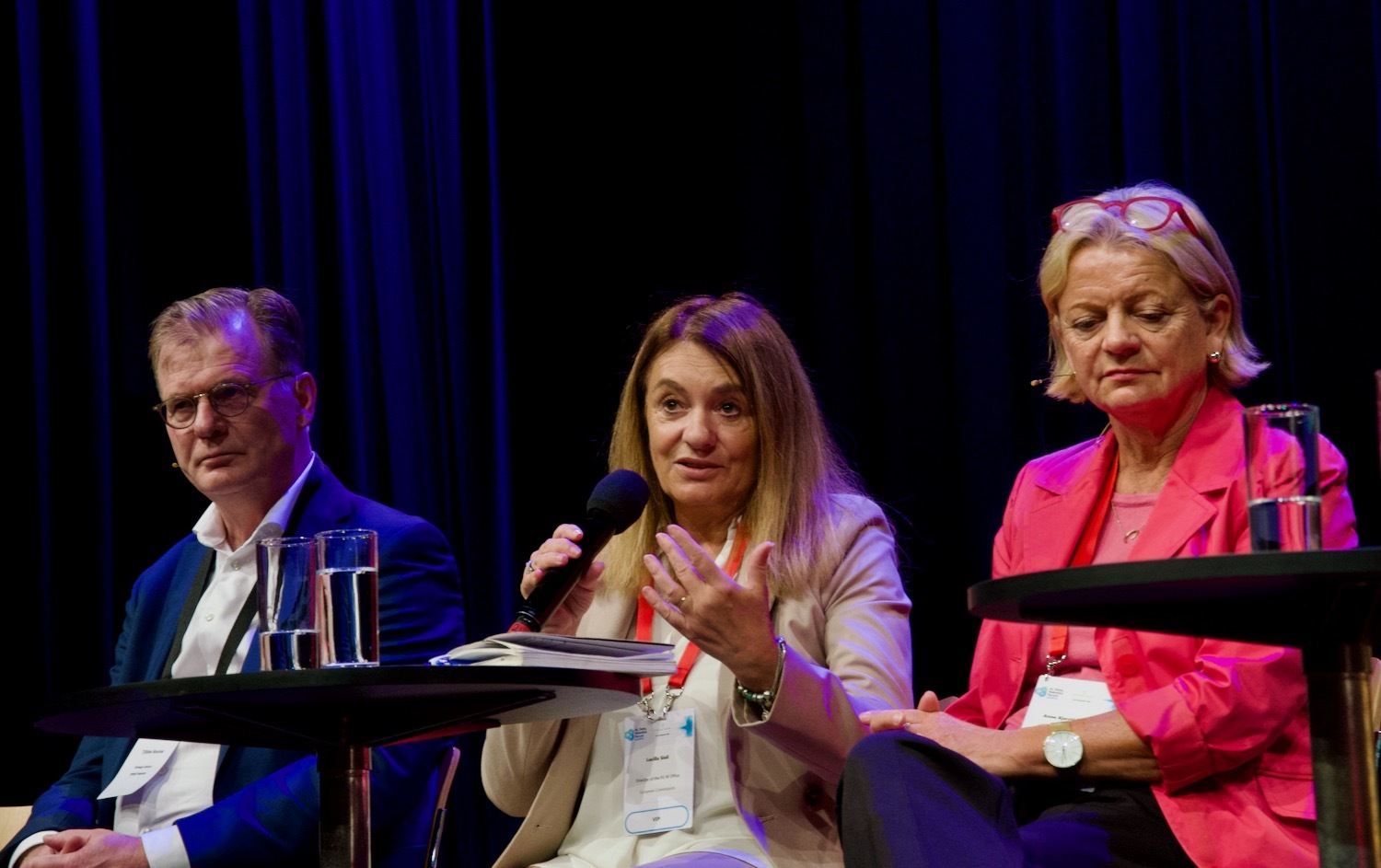 How to attract skilled professionals and investors. From left Tjibbe Bouma (Quasset BV), Lucilla Sioli (European Commission) and Anne Kjersti Fahlvik (Norwegian Research Council).