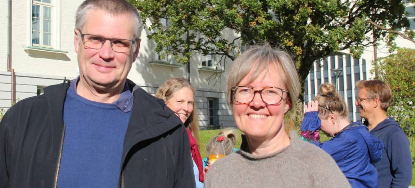 Gudrun Sylte, Det ble trommet sammen til en spontan feiring for INES og ICOS i Bergen torsdag. Siv Lauvset og Richard Sanders leder ICOS Norge og Ocean Thematic Centre., ICOS feiring, , 