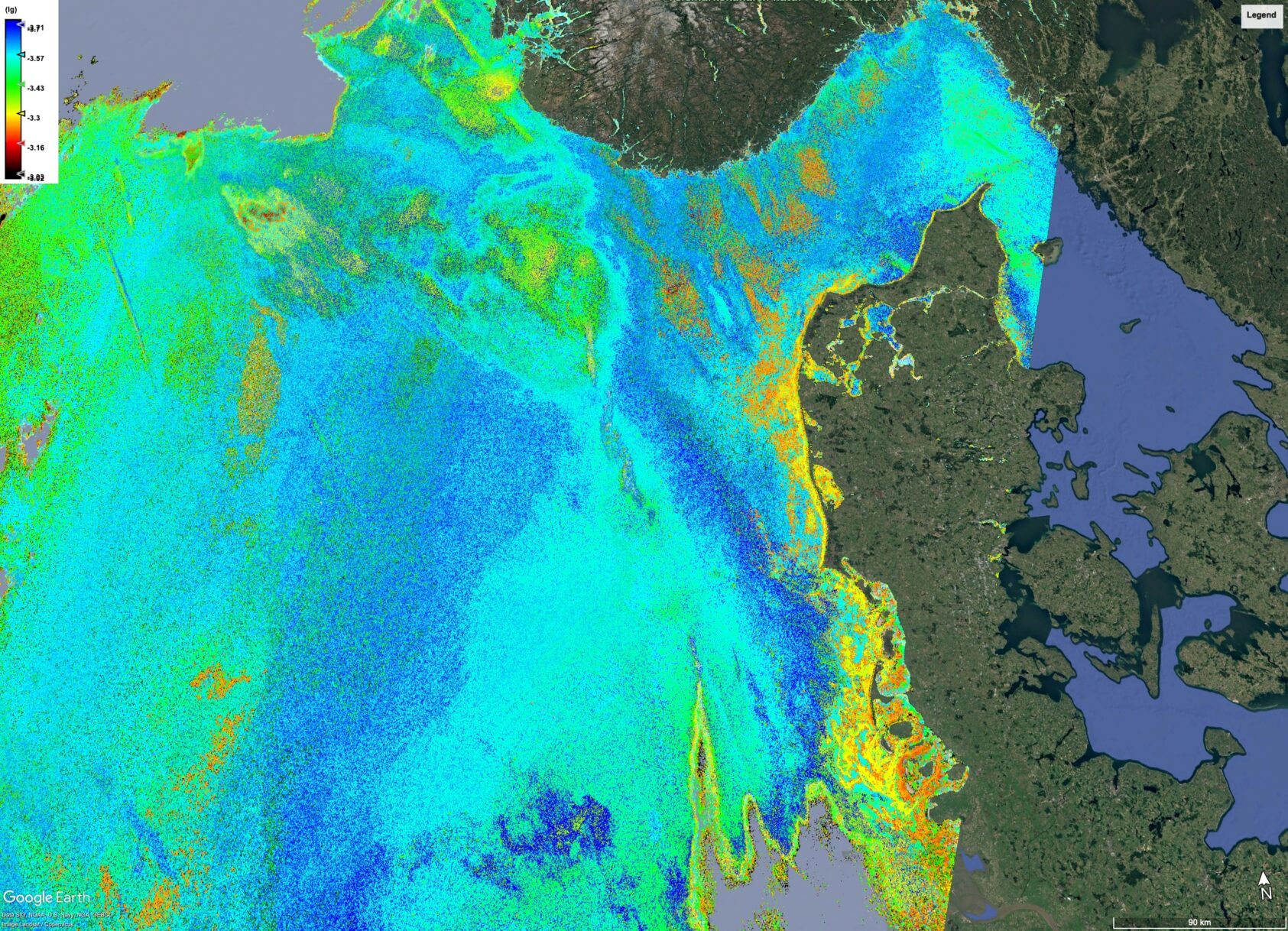 , Figure 3: Remote sensing reflectance at 490nm., Rrs 490nm, , 