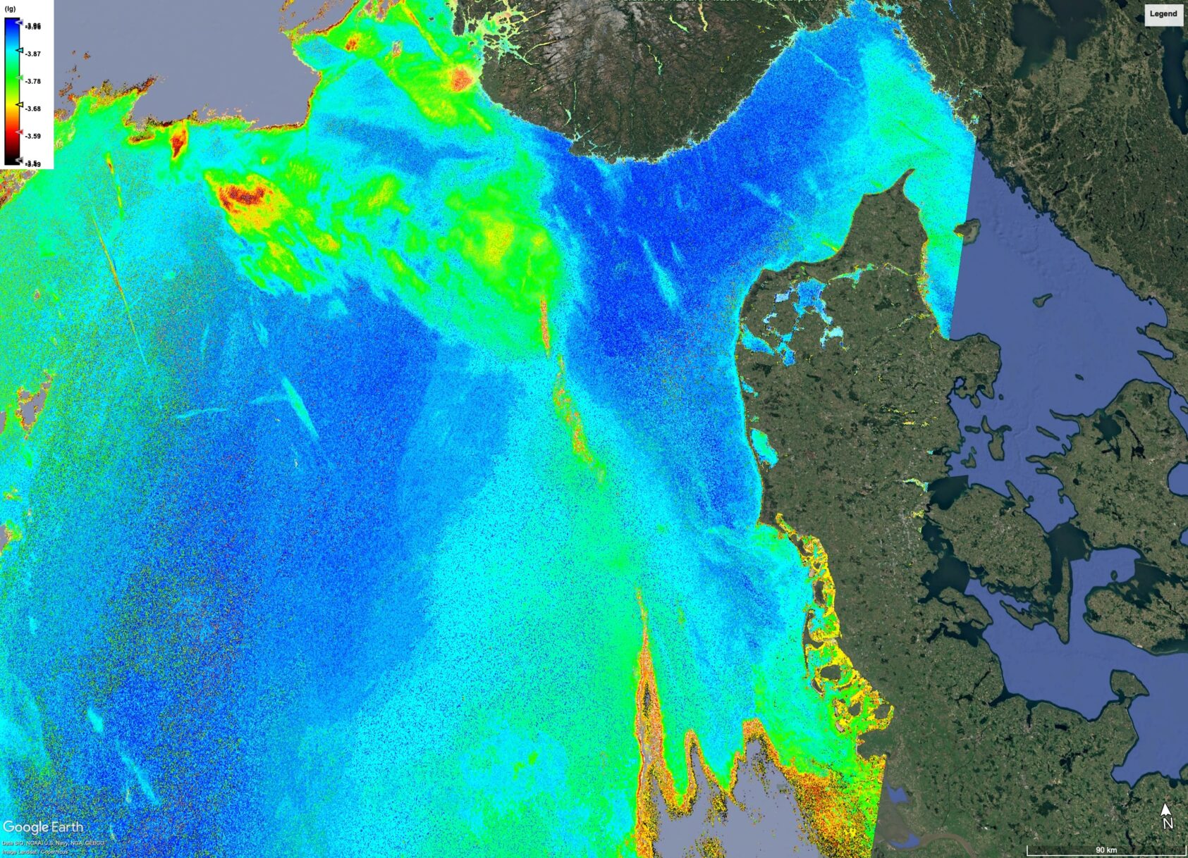 , Figure 4: Remote sensing reflectance at 681 nm., Rrs 681nm, , 