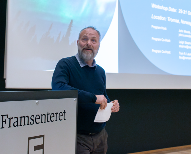 Katrine Jaklin, NORCE, Pål Julius Skogholt, representing Tromsø Municipality, welcomed the participants to "the Arctic Capital and the Space Capital of Norway"., C ICE PPR Photo Katrine Jaklin NORCE 3, , 