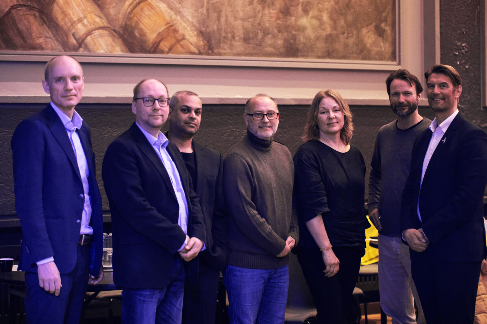 Thomas Hovmøller Ris, NORCE var tungt representert på plastarrangementet under One Ocean Week. Fra venstre: Gaute Velle, Helge Avlesen, Farhan Khan, Alessio Gomiero, Gunhild Bødtker, Eugene Guribye og Hans Kleivdal, Fellesbilde, , 