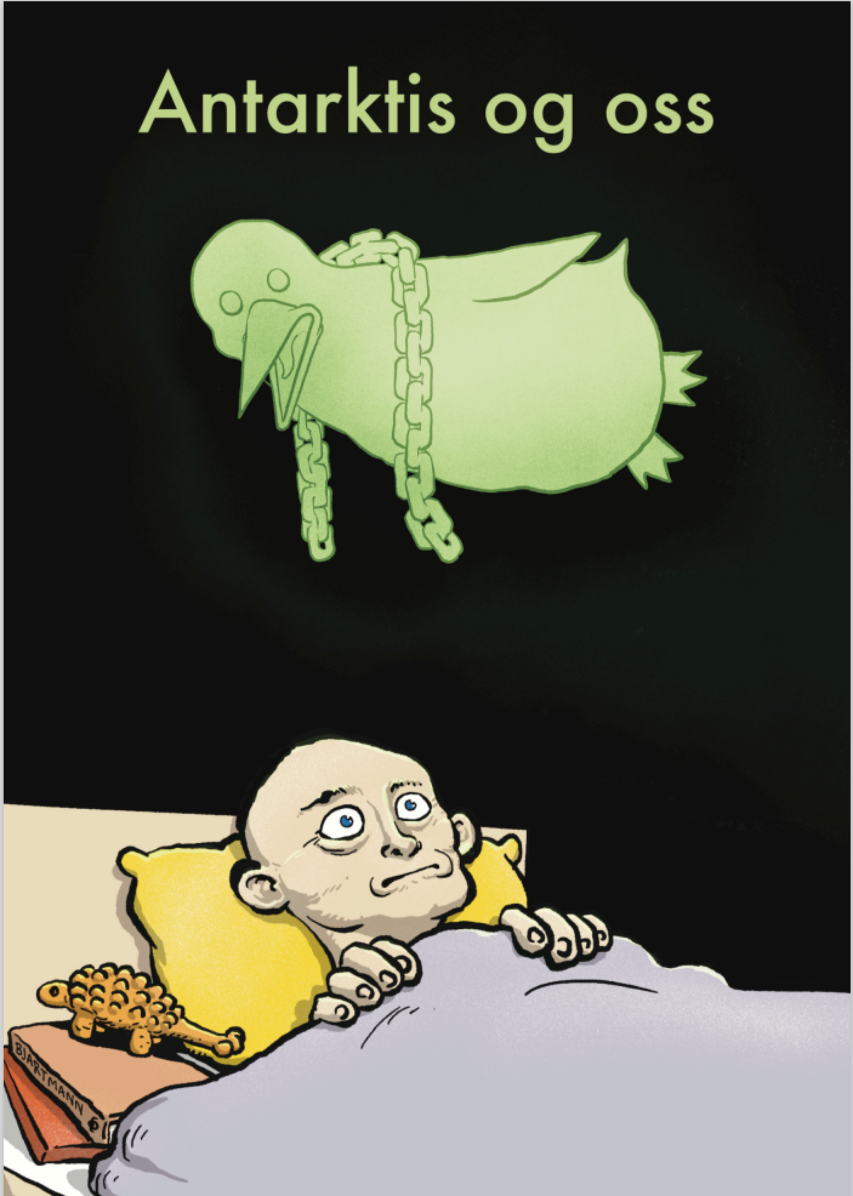 Øystein Runde, Premiere 17. august klokka 13.00 på Arendal Bibliotek av tegneserien om hva som kan skje med verdens kaldeste vann som vi finner i Antarktis, Frontpage tegneserine, , 