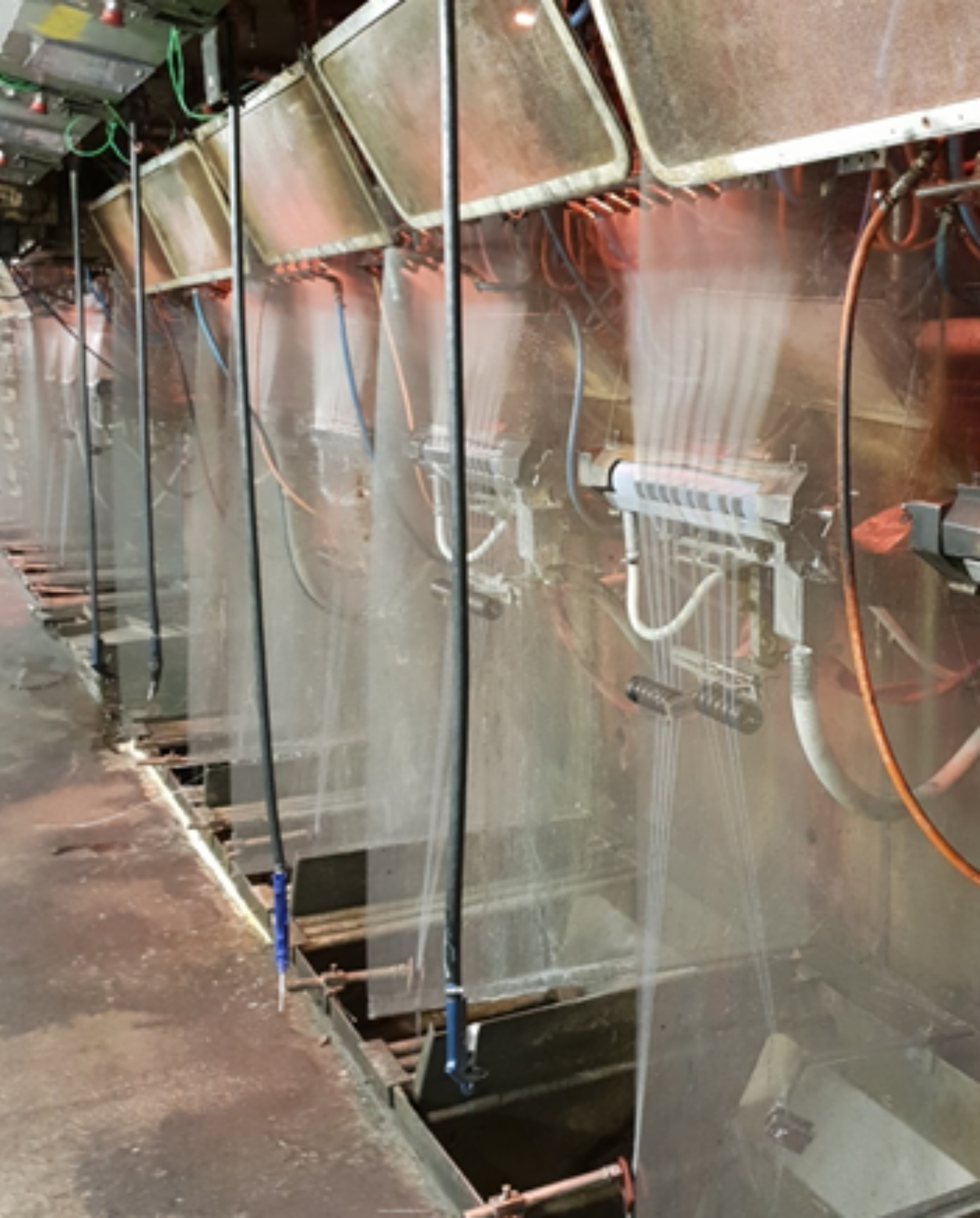 3B Fibreglass, Production of glass fiber at 3B Fibreglass. The manufacturing of glass fiber is a process where traditional automation and robotizing is difficult to implement., 3 B Fibreglass, , 