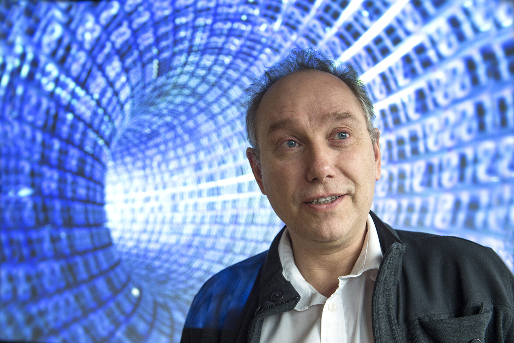 Foto: Marit Hommedal, Klaus Johannsen, sjefsforsker ved NORCE Teknologi utvikler metoder for å analysere stordata., Klaus Johannsen Foto Marit Hommedal NORCE edit, , 