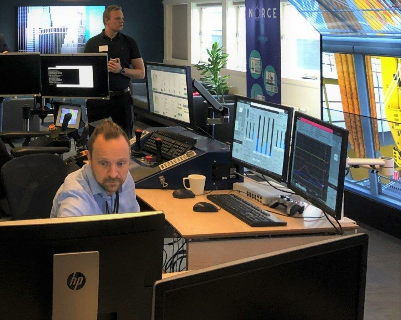 , Stig Morten Thorsen and Morten Ørevik (NOV) in OpenLab Drilling., NOV i Open Lab, , 