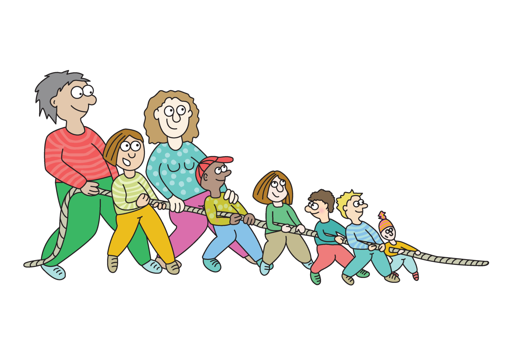 , , Sammen Mot Mobbing Hovedillustrasjon, , 