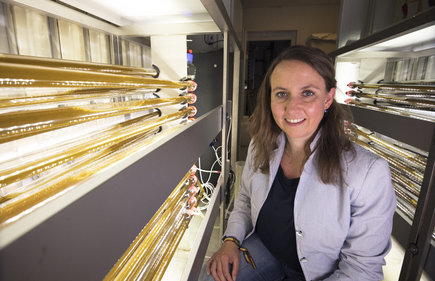 Andreas R. Graven, INNOAQUA aim to address the main barriers hindering the growth of the sector, says Dorinde Kleinegris, the project leader of INNOAQUA, and a senior researcher at NORCE., Dorinde kleinegris2 mikroalge reaktor marineholmen, , 