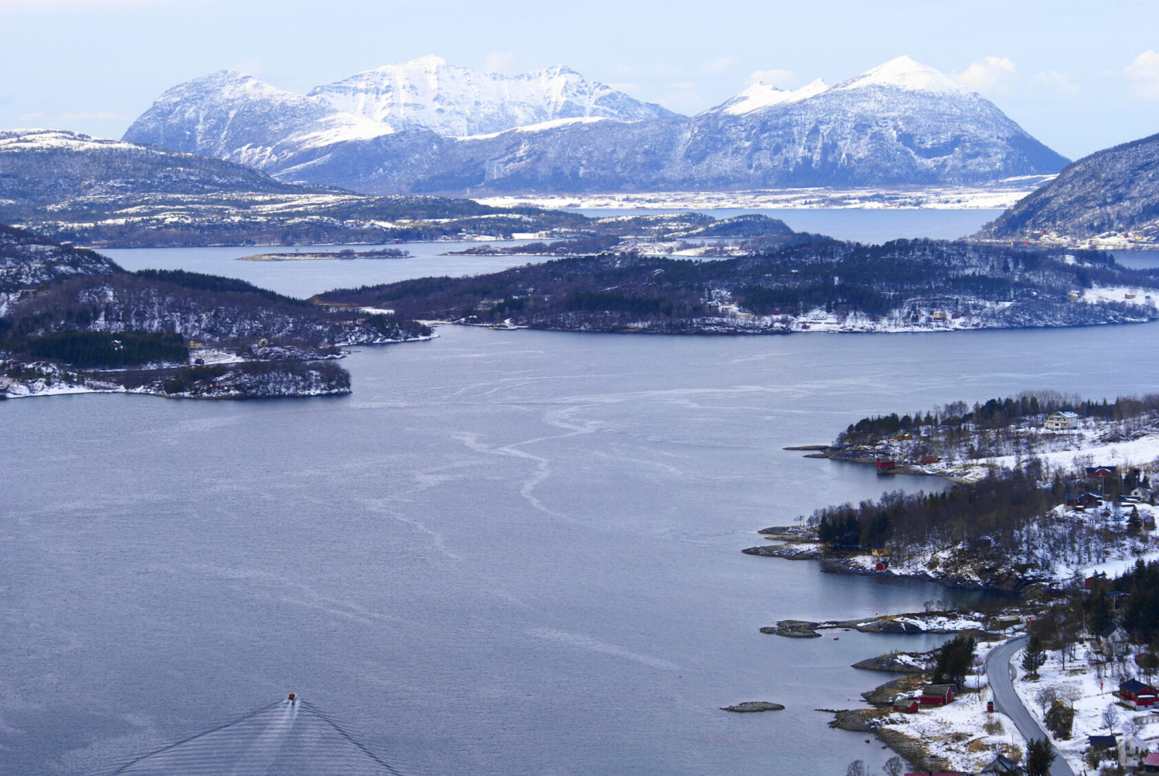 Illustrasjon, Fjordlandskap, Fjordlandskap, , 