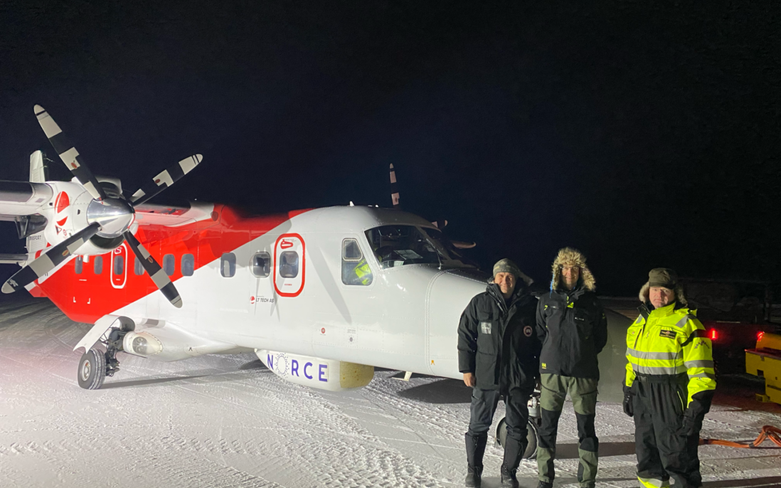 «Ensom, men stærk» er mottoet til Stasjon Nord på Grønland. Her kan man fylle opp med forsyninger.