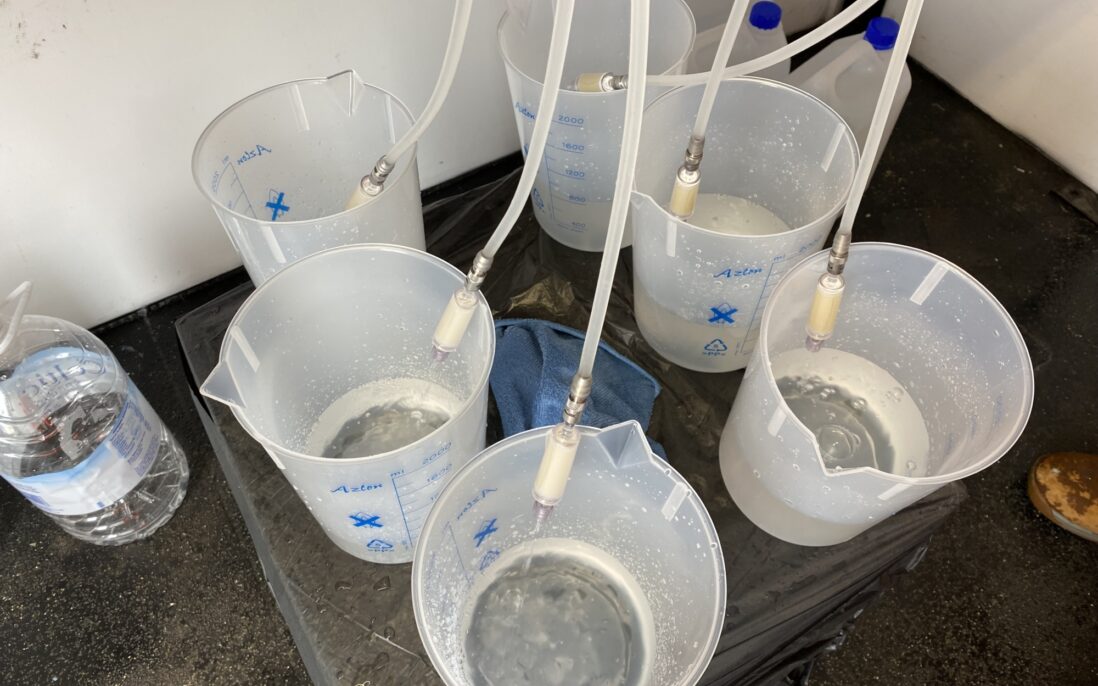 Filtrering av prøvene