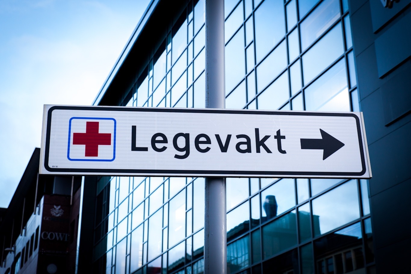 Legevaktskilt foto Arngeir Berge NORCE